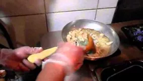 آشپزی آسان-تهیه پاستا مرغ و قارچ