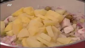 آشپزی مدرن-سالاد مرغ و سیب زمینی