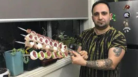 آشپزی ایرانی-آموزش خان کباب !لاکچری ترین کباب 