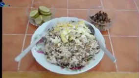 آشپزی ایرانی-طرز تهیه عدس پلو خوشمزه و لذیذ