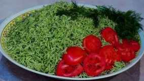 آشپزی ایرانی-تهیه پلو اسفناج