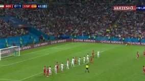 نتیجه بازی ایران اسپانیا-گل (آفساید) زیبای ایران - اسپانیا 1-0 ایران
