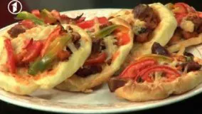 آشپزی مدرن-: پیتزا  لقمه یی خوشمزه