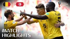 خلاصه بازی تونس بلژیک جام جهانی 2018