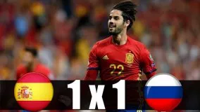 خلاصه بازی اسپانیا 1 1 روسیه مرحله یک هشتم جام نهایی جام جهانی 2018