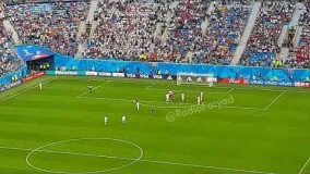 گل پیروزی تیم ملی ایران مقابل مراکش از جایگاه تماشاگران ، جام جهانی