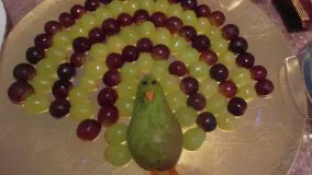 تزیین میوه-یک تزیین ساده میوه ها