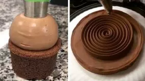 کیک پزی-تزیین بسیار خاص  کیک شکلاتی
