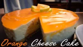 کیک پزی-تهیه چیز کیک پرتقال لذیذ