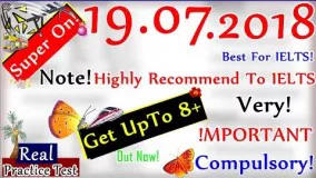 IELTS LISTENING PRACTICE TEST 2018 WITH ANSWERS | 19.07.2018