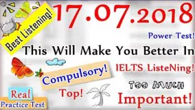 IELTS LISTENING PRACTICE TEST 2018 WITH ANSWERS | 17.07.2018