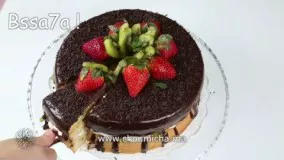 کیک پزی-کیک اسفنجی میوه ای
