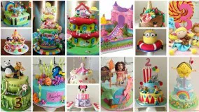 ایده تزیین کیک تولد کودکان-بسیار خلاق