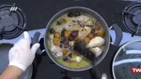 آشپزی ایرانی-تهیه خورشت مرغ و آلو