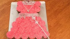 ایده تزیین کیک تولد دخترونه-پرنسس
