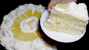 کیک-کیک آناناس در خانه