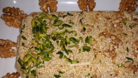 آموزش آشپزی-آموزش بهترین حلوای ایرانی حلوای کنجد
