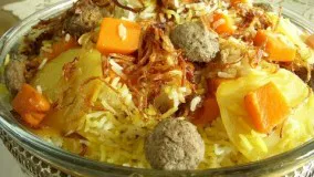آشپزی ایرانی-کدوحلوایی پلو