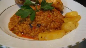 آشپزی ایرانی-بلغور پلو
