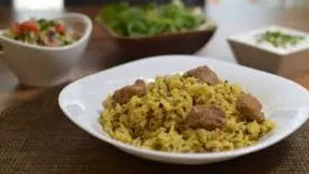آشپزی ایرانی-  نحوه پخت ماش پلوسنتی