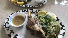آشپزی ایرانی-زمرد پلو - غذايي بسيار خوشمزه و مغزي