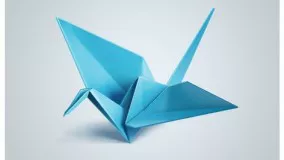 آموزش اوریگامی پرنده-ویدیو اوریگامی 99
