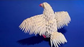 آموزش اوریگامی پرنده-ویدیو اوریگامی 31