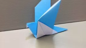آموزش اوریگامی پرنده-ویدیو اوریگامی 44