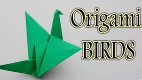 آموزش اوریگامی پرنده-ویدیو اوریگامی 83