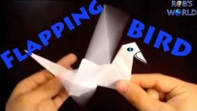 آموزش اوریگامی پرنده-ویدیو اوریگامی 24