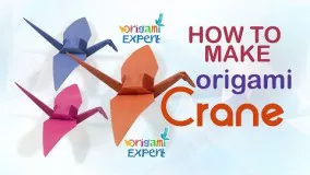 آموزش اوریگامی پرنده-ویدیو اوریگامی 36