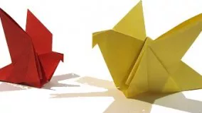 آموزش اوریگامی پرنده-ویدیو اوریگامی 23