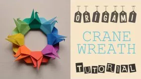 آموزش اوریگامی پرنده-ویدیو اوریگامی 65
