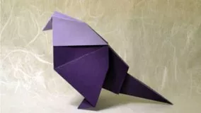 آموزش اوریگامی پرنده-ویدیو اوریگامی 26