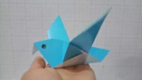 آموزش اوریگامی پرنده-ویدیو اوریگامی 28