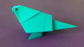 آموزش اوریگامی پرنده-ویدیو اوریگامی 22
