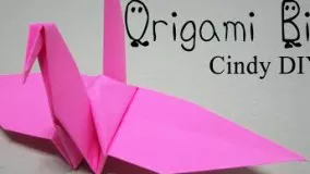 آموزش اوریگامی پرنده-ویدیو اوریگامی 29