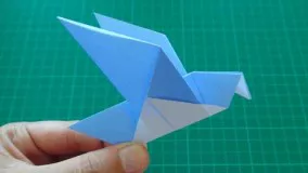 آموزش اوریگامی پرنده-ویدیو اوریگامی 3