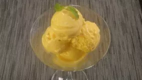 دسر تابستانی-تهیه بستنی انبه لذیذ