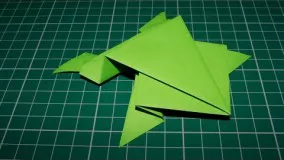 آموزش اوریگامی قورباغه پرشی-آموزش اوریگامی خیلی ساده
