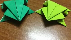 اموزش اوریگامی قورباغه-ویدیو های اوریگامی 22