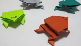 آموزش اوریگامی قورباغه-آموزش اوریگامی ساده برای کودکان