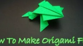 آموزش اوریگامی قورباغه پرشی-آموزش اوریگامی به زبان ساده