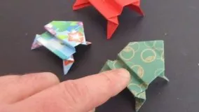 آموزش اوریگامی قورباغه-آموزش اوریگامی حرکتی