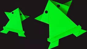 آموزش اوریگامی های جالب اموزش اوریگامی قورباغه 12