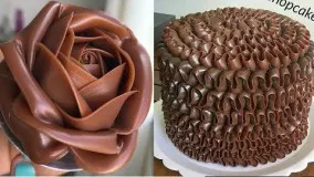 تزیین-آموزش تزیین کیک- با شکلات