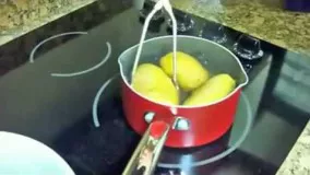 طریقه سریع پوست کندن سیب زمینی