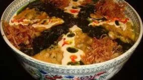 آشپزی  ایرانی-- - آموزش درست کردن آش کلم قمری یا داش کلم