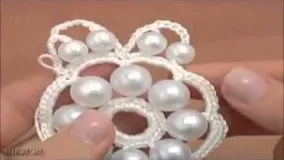 هنر دستی-قلاب بافی با مروارید.Crochet with beads