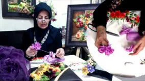 آموزش روبان  دوزی و زیور آلات و گل های رویایی توسط خانم طراوت